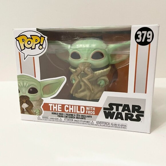 Funko Pop Star Wars Mandalorian The Child with Frog Bobble Head 379 - Picture 13 of 16